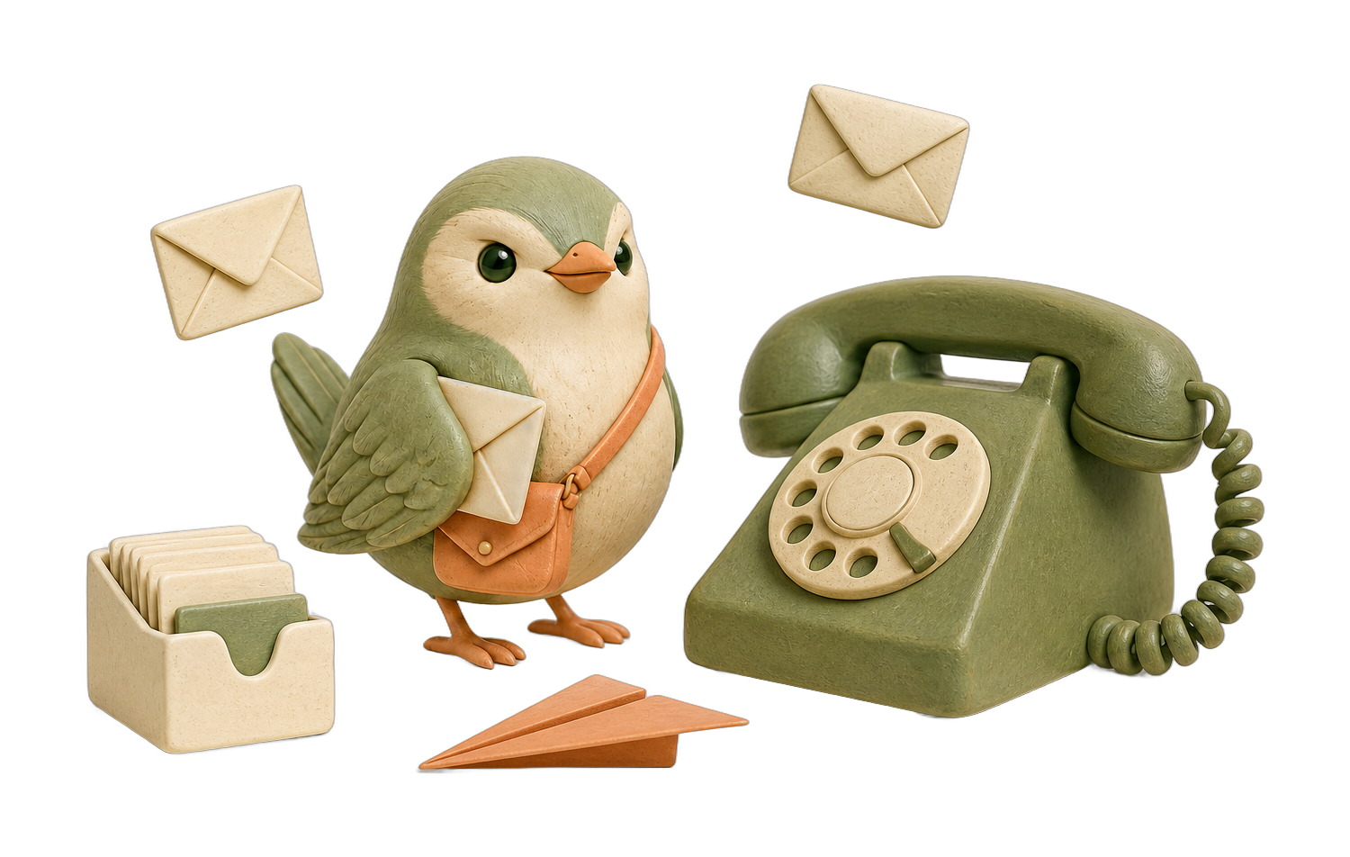 Wikshi communication services: email, contacts, and phone
